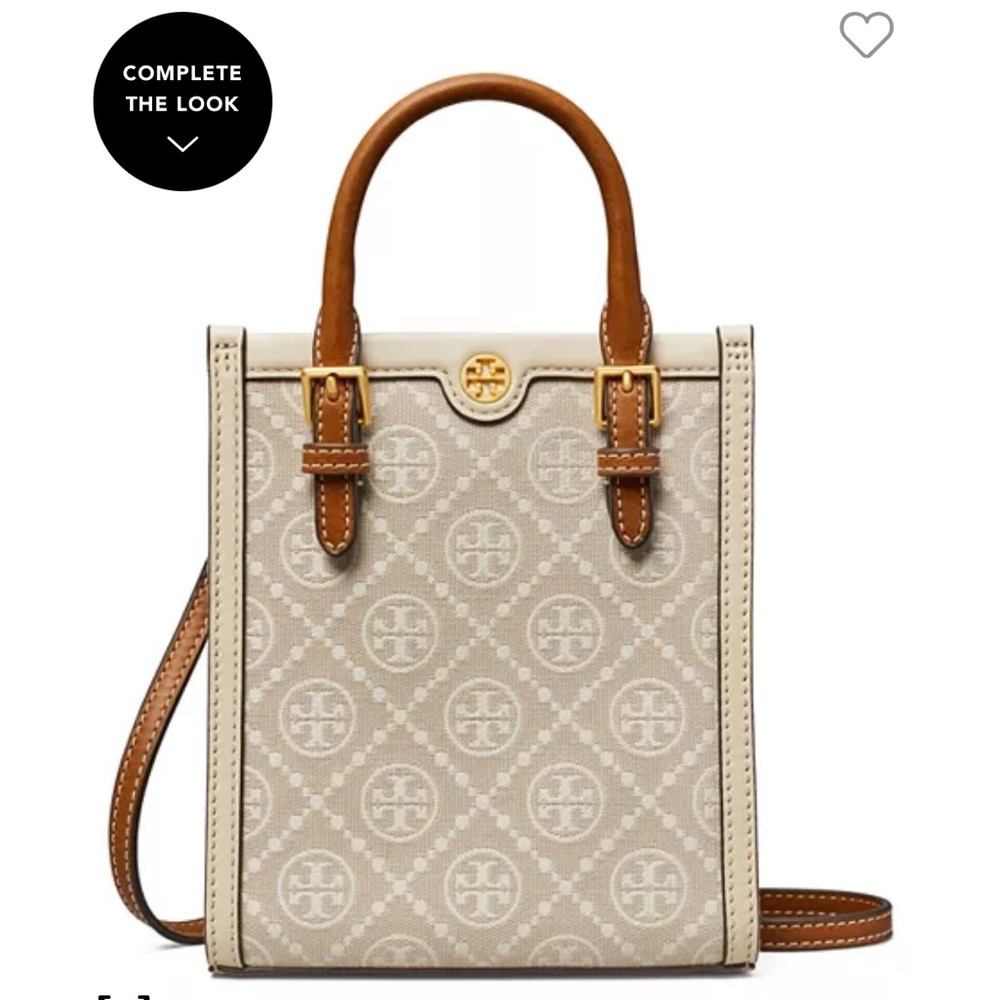 BRAND NEW Tory Burch Mini T Monogram Tote